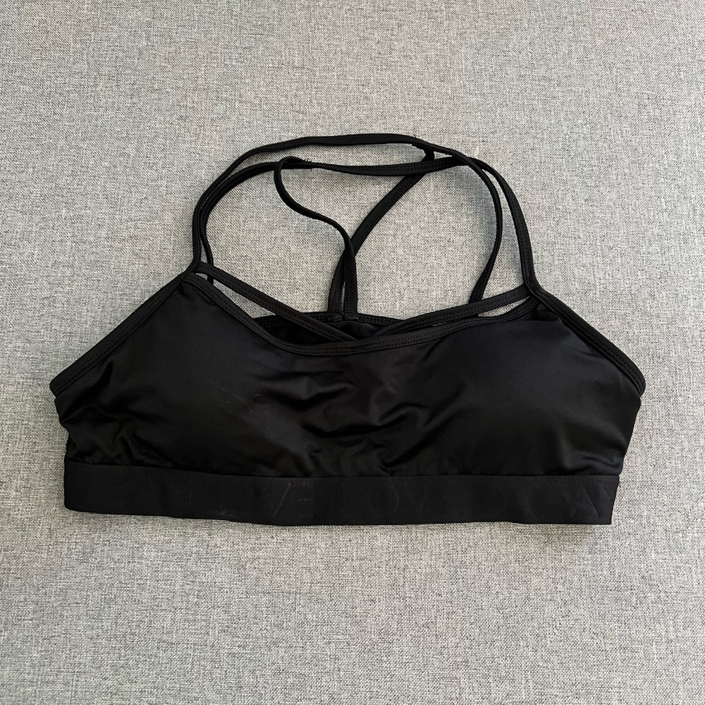 XL black bralette